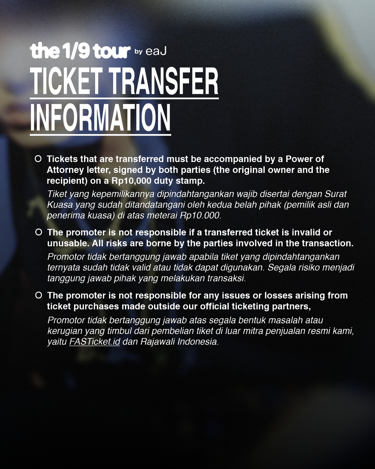 TICKETING INFORMATION-SLIDE 5